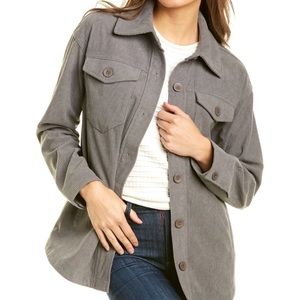 Avec Les Filles Corduroy Jacket Shacket Grey